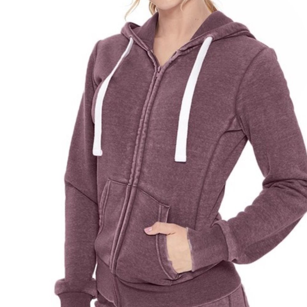 vintage violet zip up hoodie